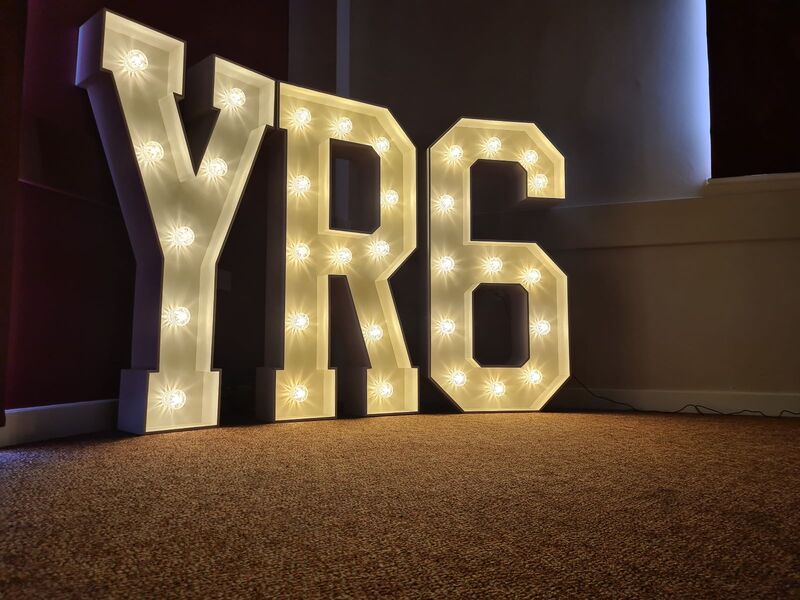 light up letters for hire