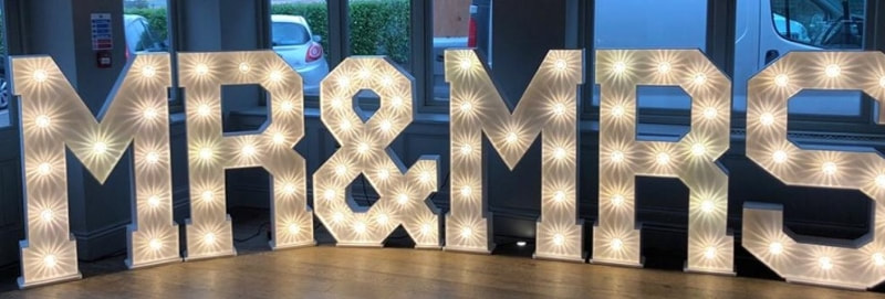 light up letters for hire 